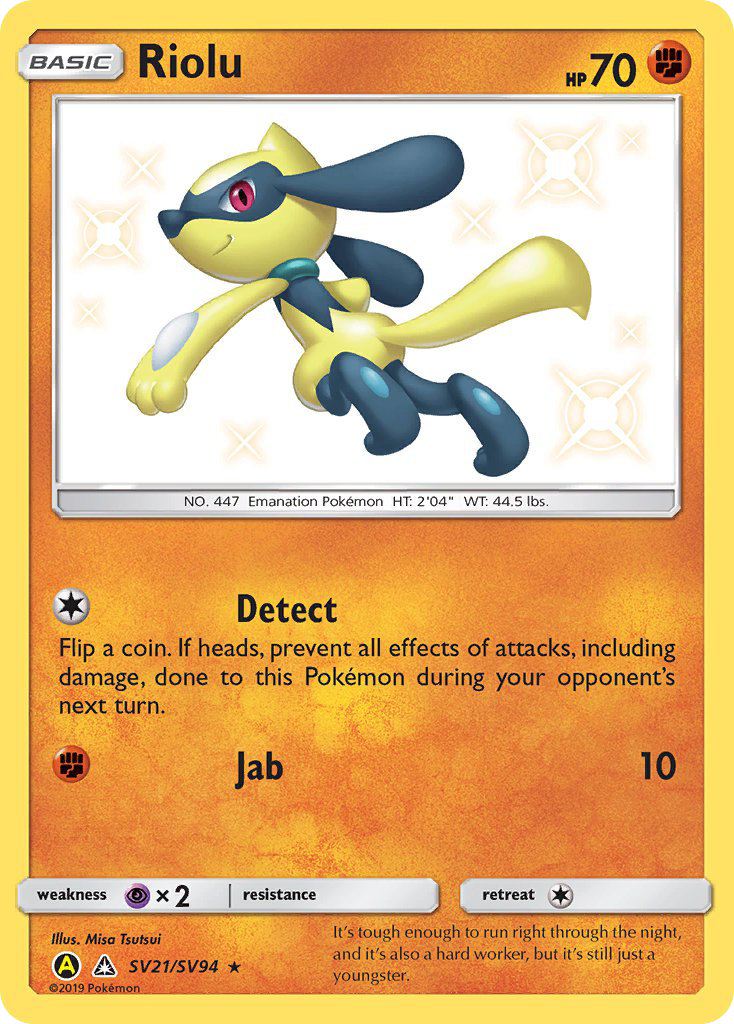 Riolu (SV21/SV94) [Sun & Moon: Hidden Fates - Shiny Vault] | Black Swamp Games
