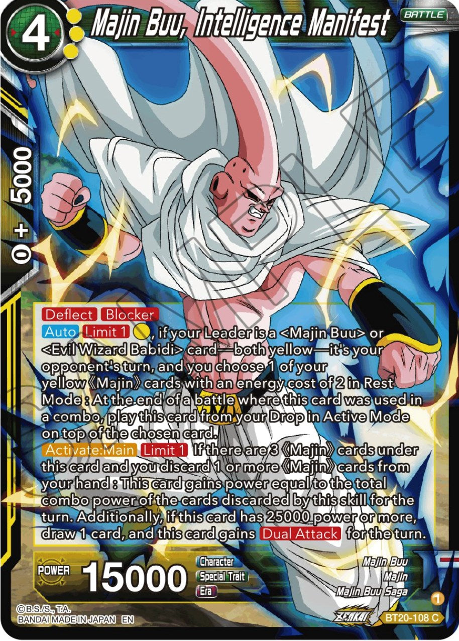 Majin Buu, Intelligence Manifest (BT20-108) [Power Absorbed] | Black Swamp Games