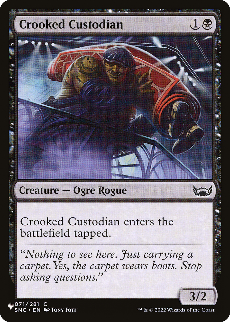 Crooked Custodian [The List] | Black Swamp Games