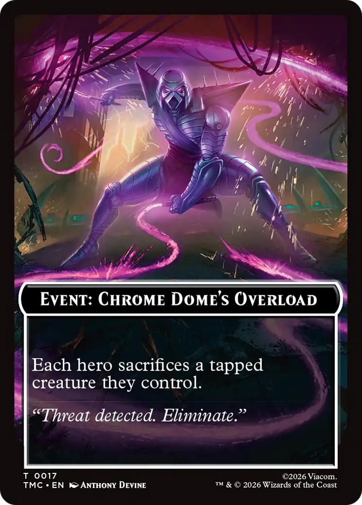 Event: Chrome Dome's Overload [Teenage Mutant Ninja Turtles Commander Tokens] | Black Swamp Games