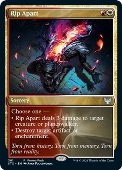 Rip Apart (Promo Pack) [Strixhaven: School of Mages Promos] | Black Swamp Games