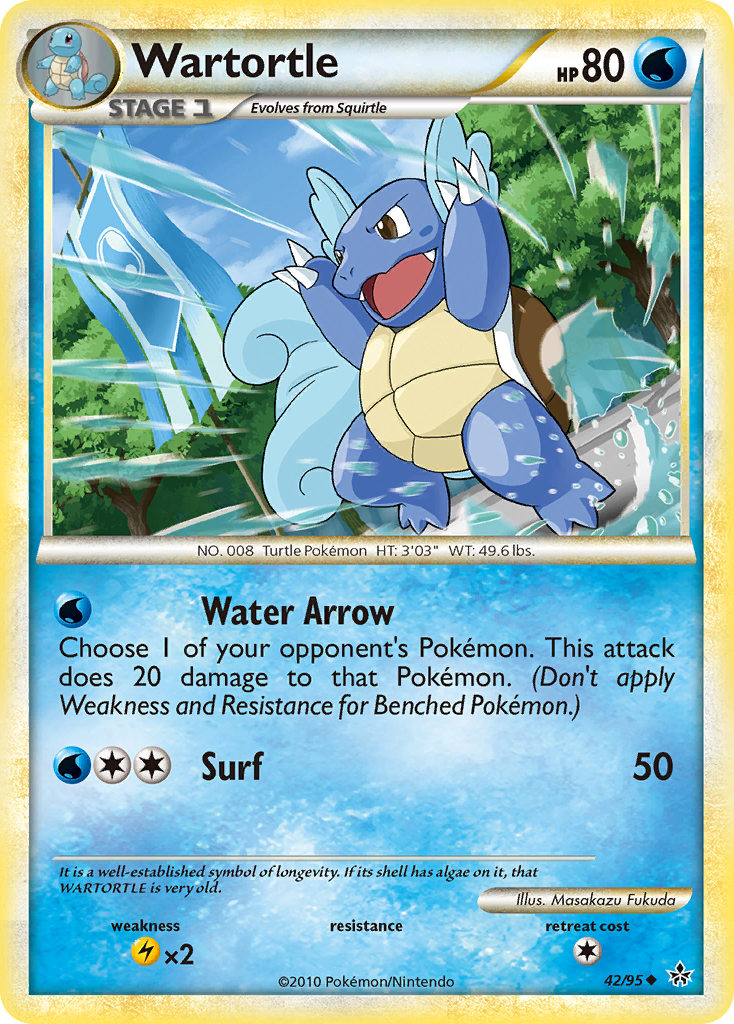 Wartortle (42/95) [HeartGold & SoulSilver: Unleashed] | Black Swamp Games