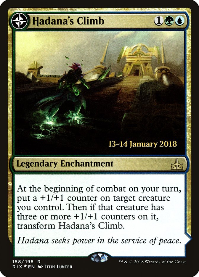 Hadana's Climb // Winged Temple of Orazca [Rivals of Ixalan Prerelease Promos] | Black Swamp Games