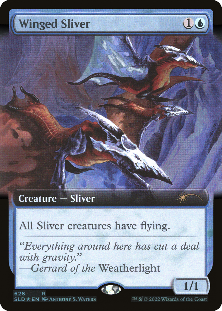 Winged Sliver (Extended Art) [Secret Lair Drop Promos] | Black Swamp Games