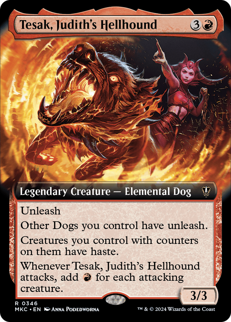 Tesak, Judith's Hellhound (Extended Art) [Murders at Karlov Manor Commander] | Black Swamp Games