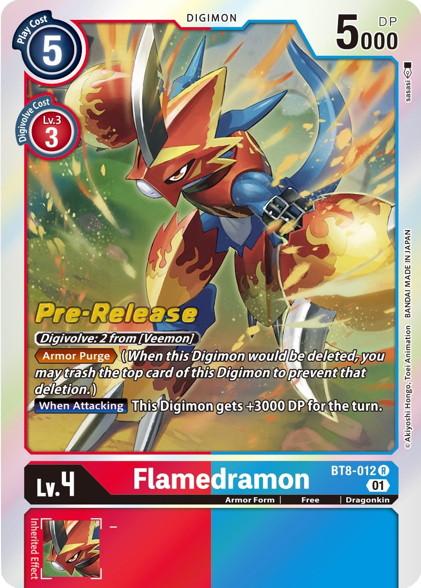 Flamedramon [BT8-012] [New Awakening Pre-Release Cards] | Black Swamp Games