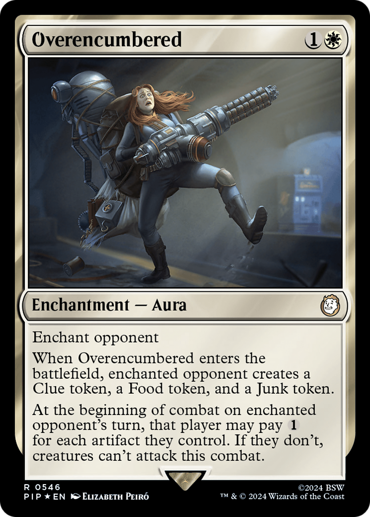 Overencumbered (Surge Foil) [Fallout] | Black Swamp Games