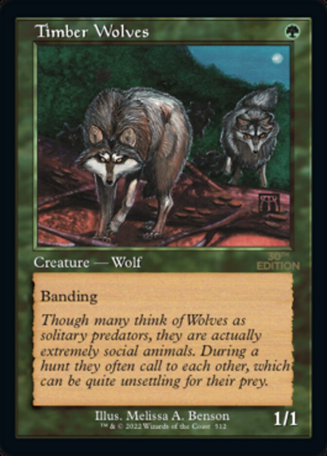 Timber Wolves (Retro) [30th Anniversary Edition] | Black Swamp Games
