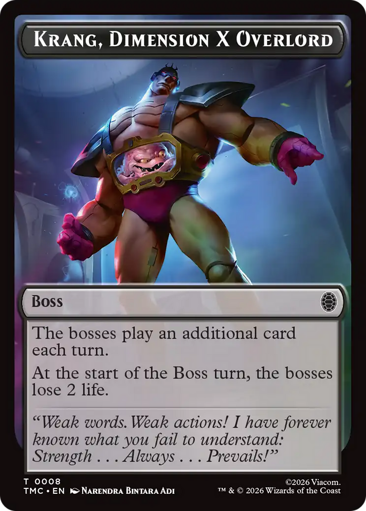 Krang, Dimension X Overlord [Teenage Mutant Ninja Turtles Commander Tokens] | Black Swamp Games