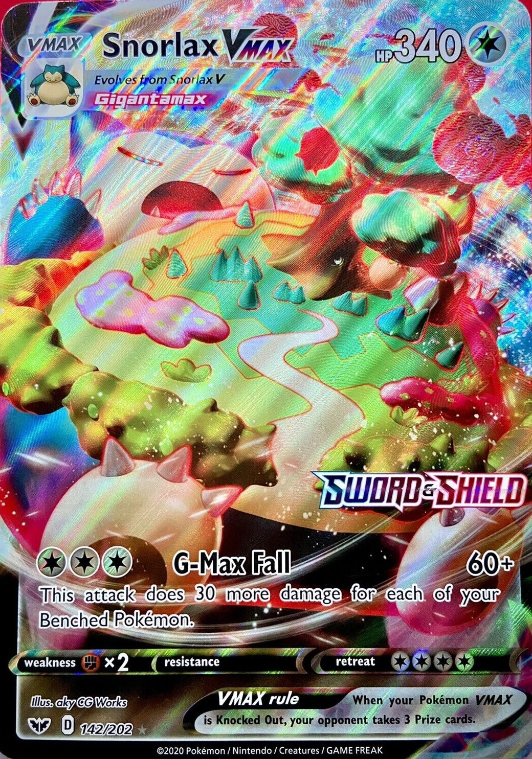 Snorlax VMAX (142/202) (Jumbo Card) [Sword & Shield: Base Set] | Black Swamp Games