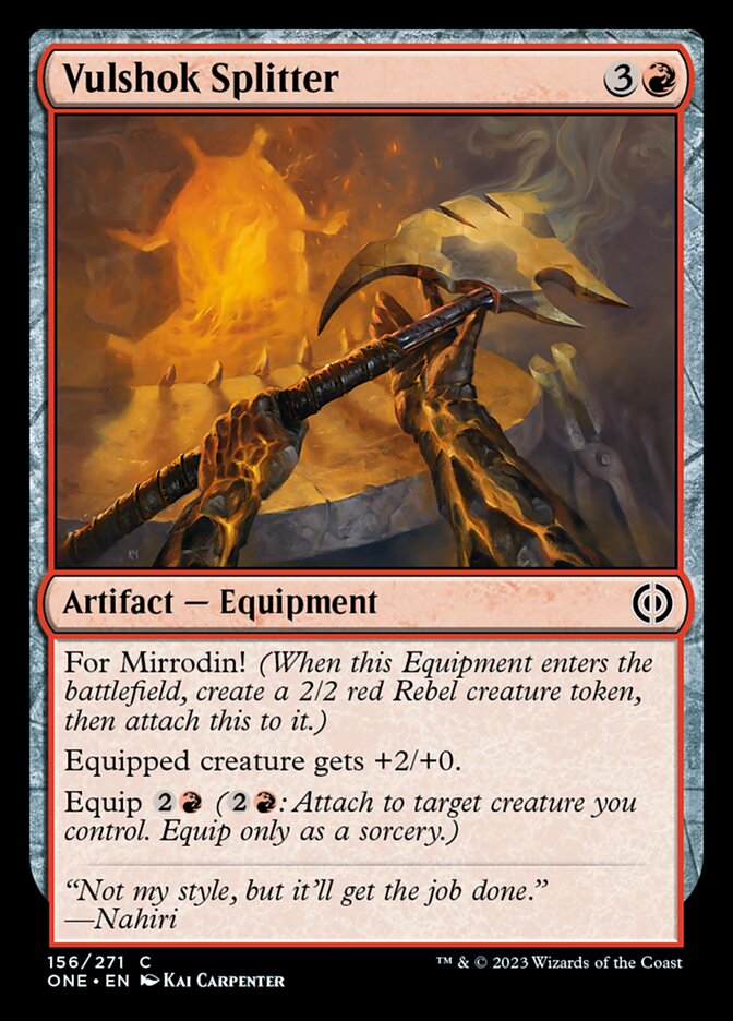 Vulshok Splitter [Phyrexia: All Will Be One] | Black Swamp Games