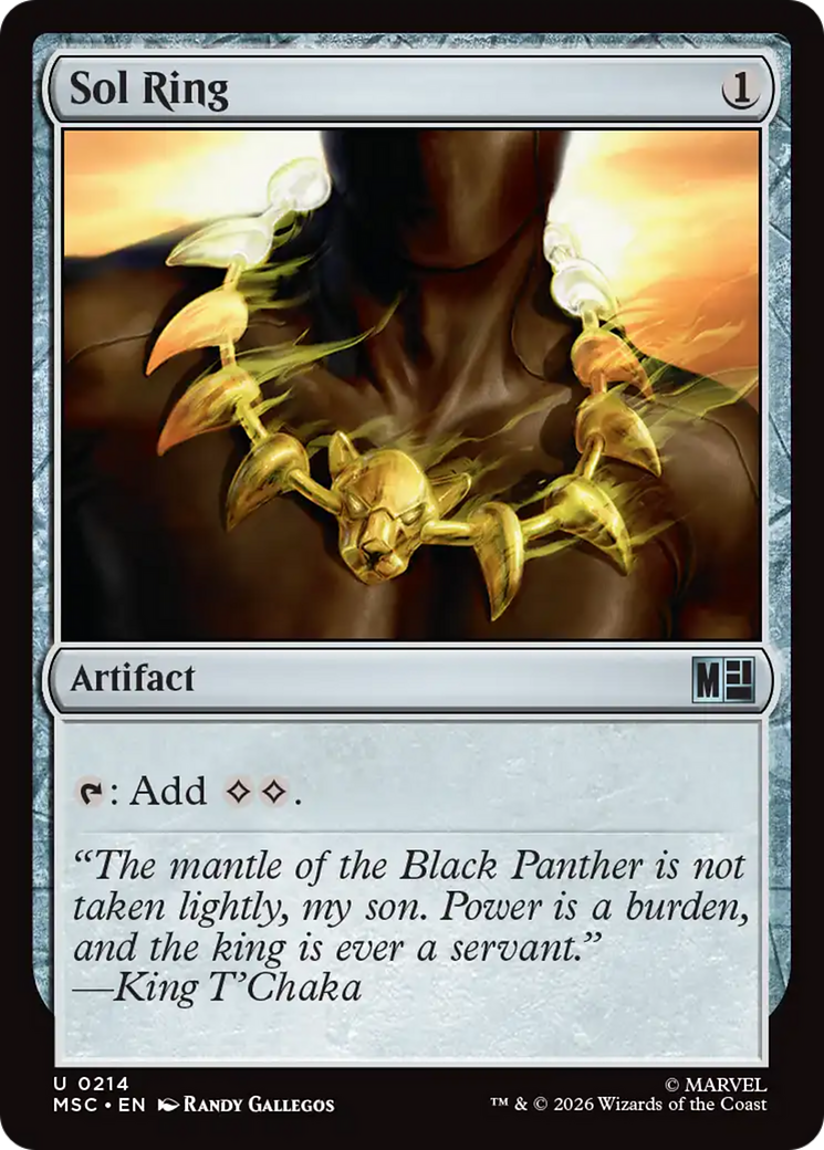 Sol Ring (0214) (Surge Foil) [Marvel Super Heroes Commander] | Black Swamp Games