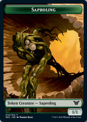 Saproling // Spirit (002) Double-Sided Token [Kamigawa: Neon Dynasty Commander Tokens] | Black Swamp Games