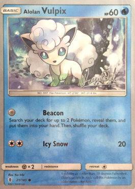 Alolan Vulpix (21/145) (Infinite Force - Diego Cassiraga) [World Championships 2017] | Black Swamp Games