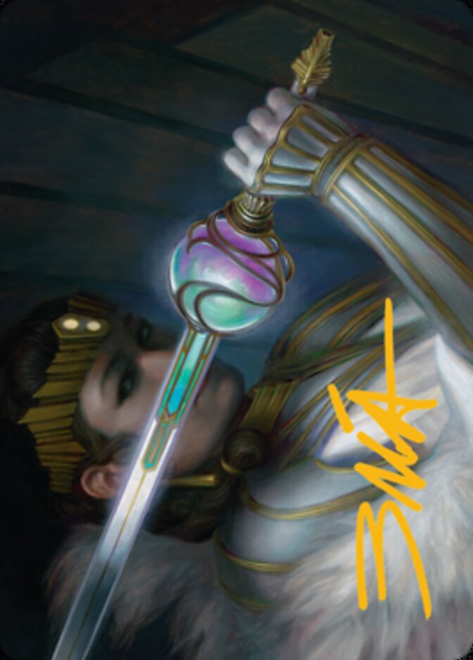 Luxior, Giada's Gift Art Card (Gold-Stamped Signature) [Streets of New Capenna Art Series] | Black Swamp Games