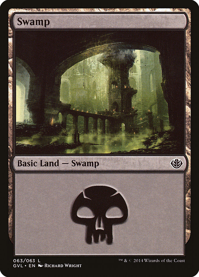 Swamp (63) (Garruk vs. Liliana) [Duel Decks Anthology] | Black Swamp Games