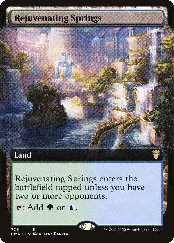 Rejuvenating Springs (Extended Art) [Commander Legends] | Black Swamp Games