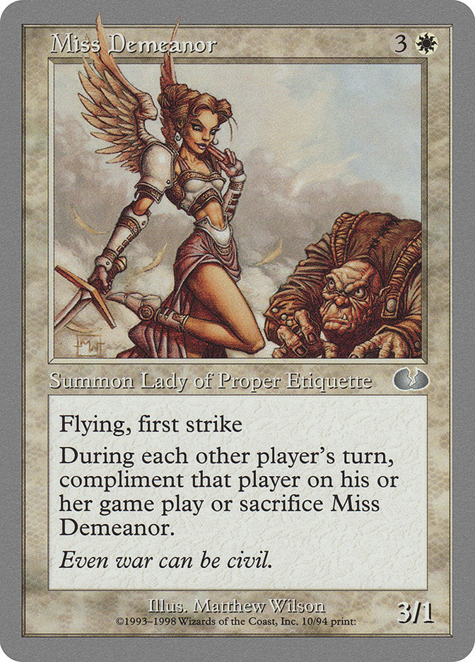 Miss Demeanor [Unglued] | Black Swamp Games