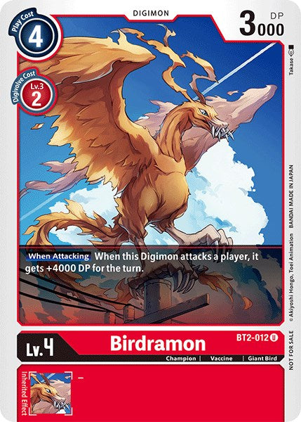 Birdramon [BT2-012] (Official Tournament Pack Vol.3) [Release Special Booster Promos] | Black Swamp Games