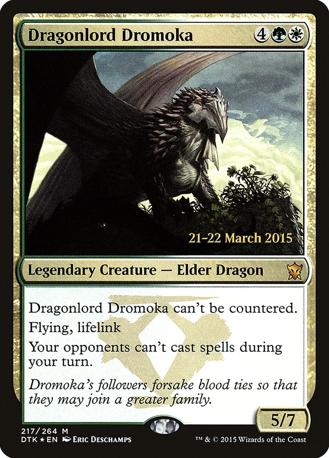 Dragonlord Dromoka [Dragons of Tarkir Prerelease Promos] | Black Swamp Games