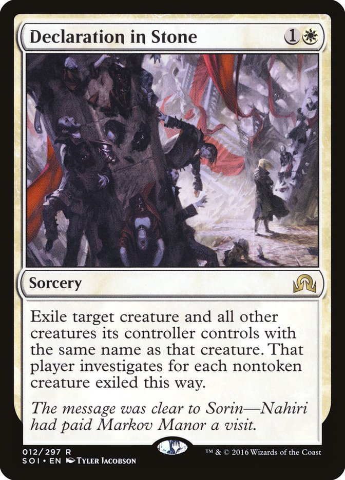Declaration in Stone [Shadows over Innistrad] | Black Swamp Games