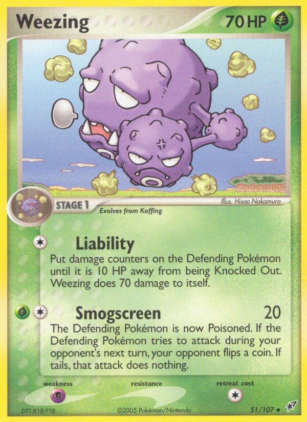 Weezing (51/107) [EX: Deoxys] | Black Swamp Games