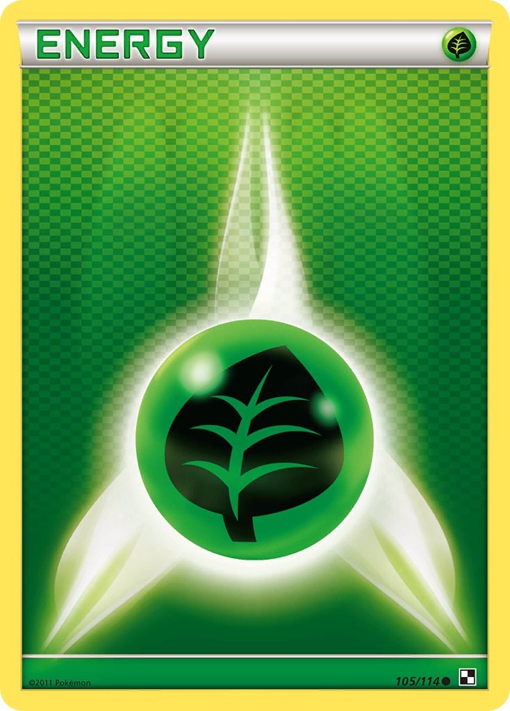 Grass Energy (105/114) [Black & White: Base Set] | Black Swamp Games