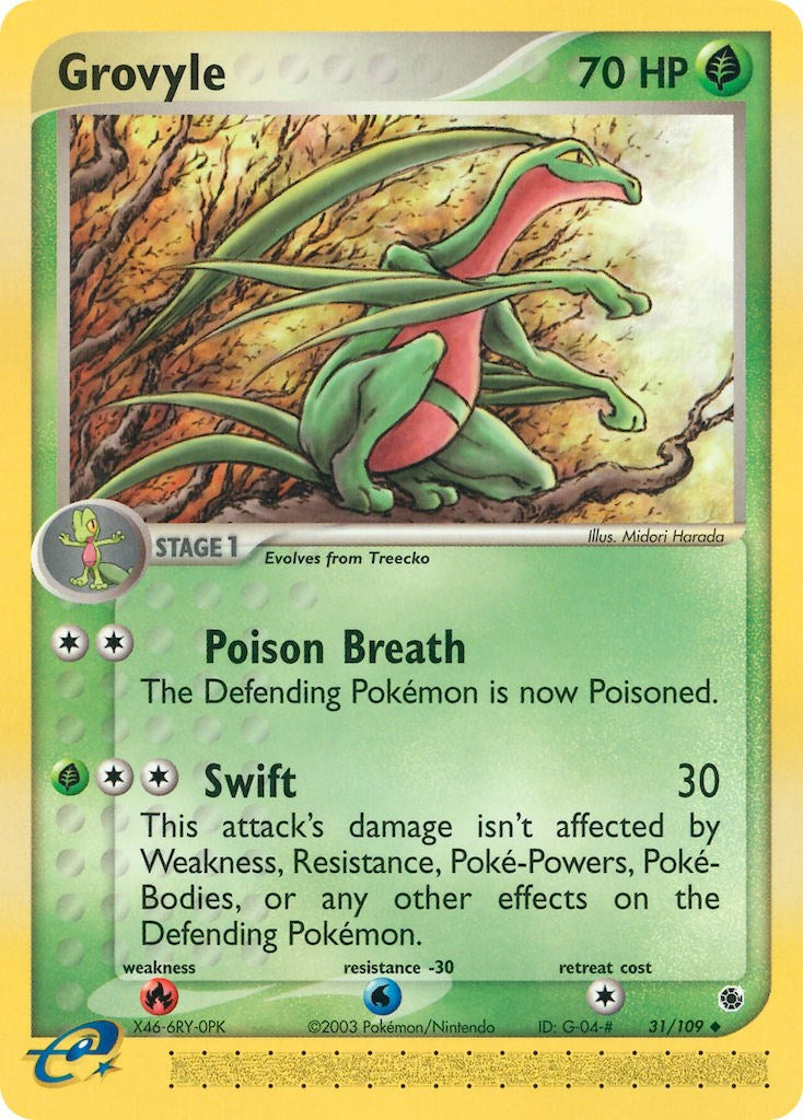 Grovyle (31/109) [EX: Ruby & Sapphire] | Black Swamp Games