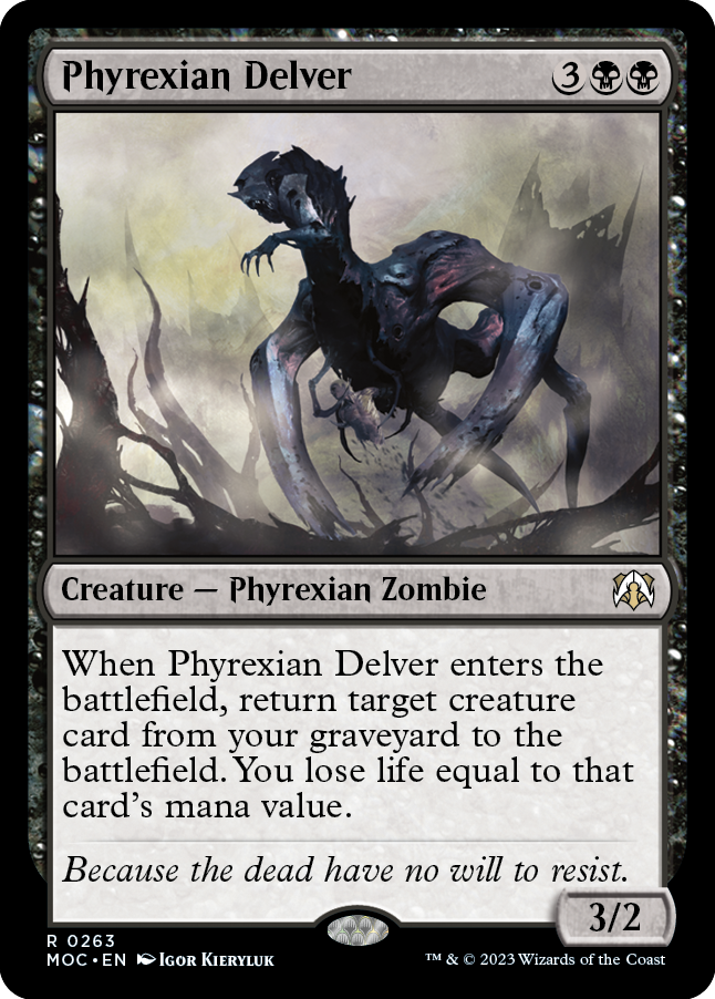 Phyrexian Delver [March of the Machine Commander] | Black Swamp Games