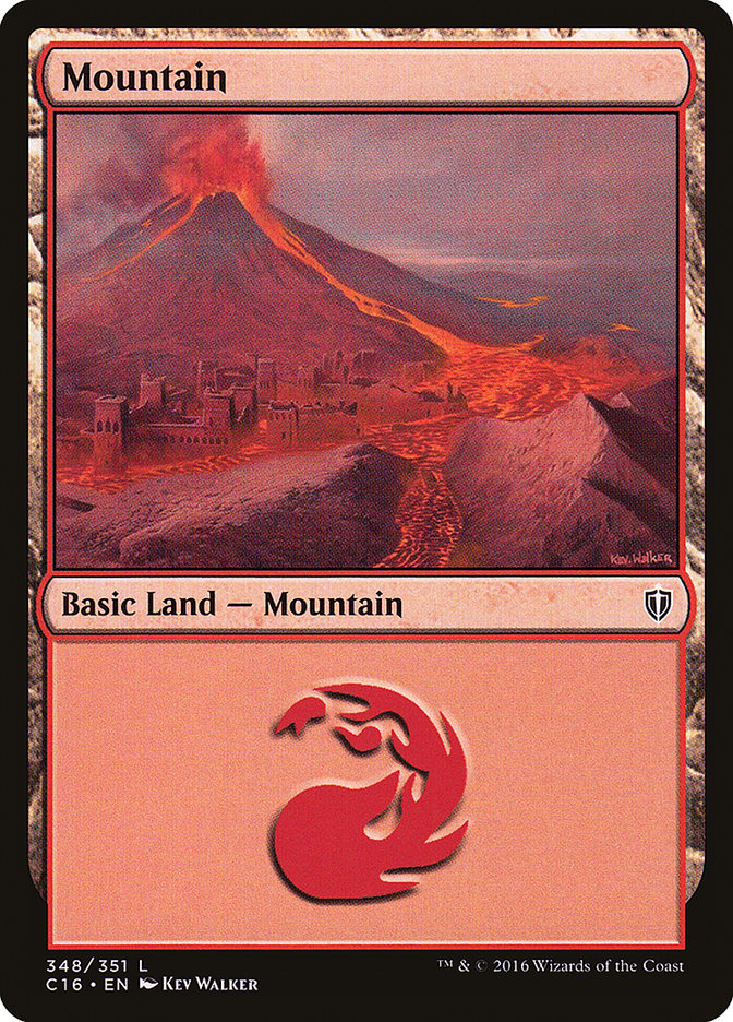 Mountain (348) [Commander 2016] | Black Swamp Games