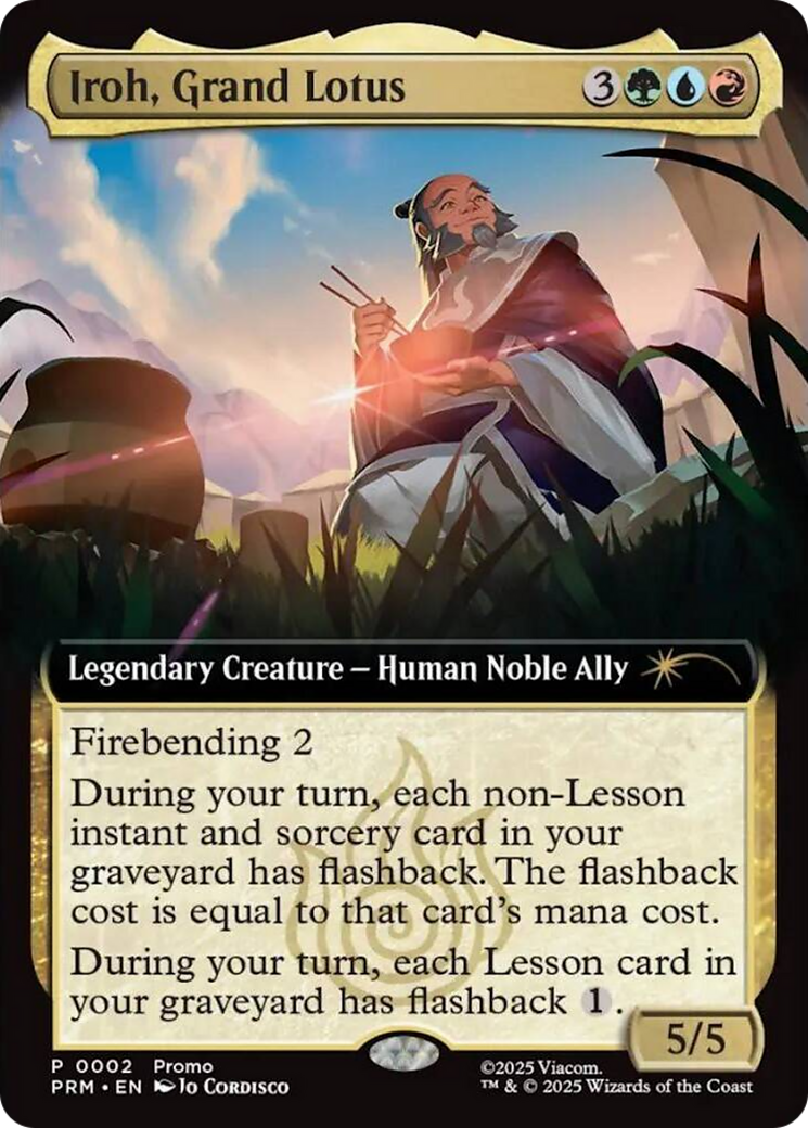 Iroh, Grand Lotus (Extended Art) [Avatar: The Last Airbender Promos] | Black Swamp Games