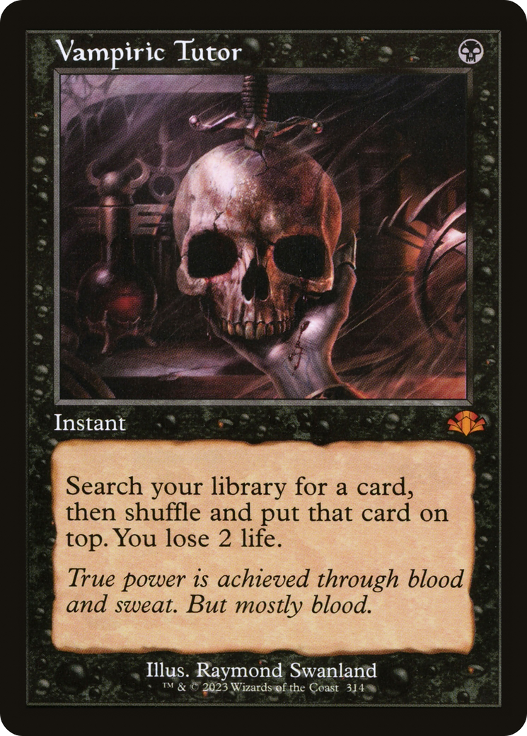 Vampiric Tutor (Retro) [Dominaria Remastered] | Black Swamp Games