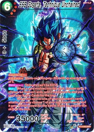 SSB Gogeta, Technique Unchained (SPR) (BT11-012) [Vermilion Bloodline] | Black Swamp Games