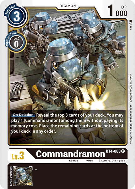 Commandramon [BT4-063] [Great Legend] | Black Swamp Games