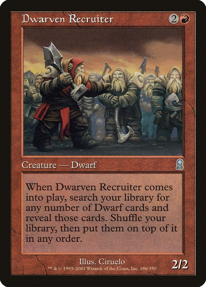 Dwarven Recruiter [Odyssey] | Black Swamp Games