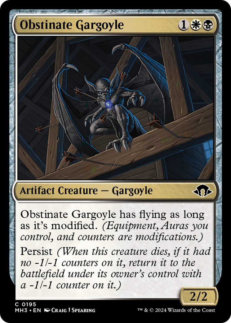 Obstinate Gargoyle [Modern Horizons 3] | Black Swamp Games