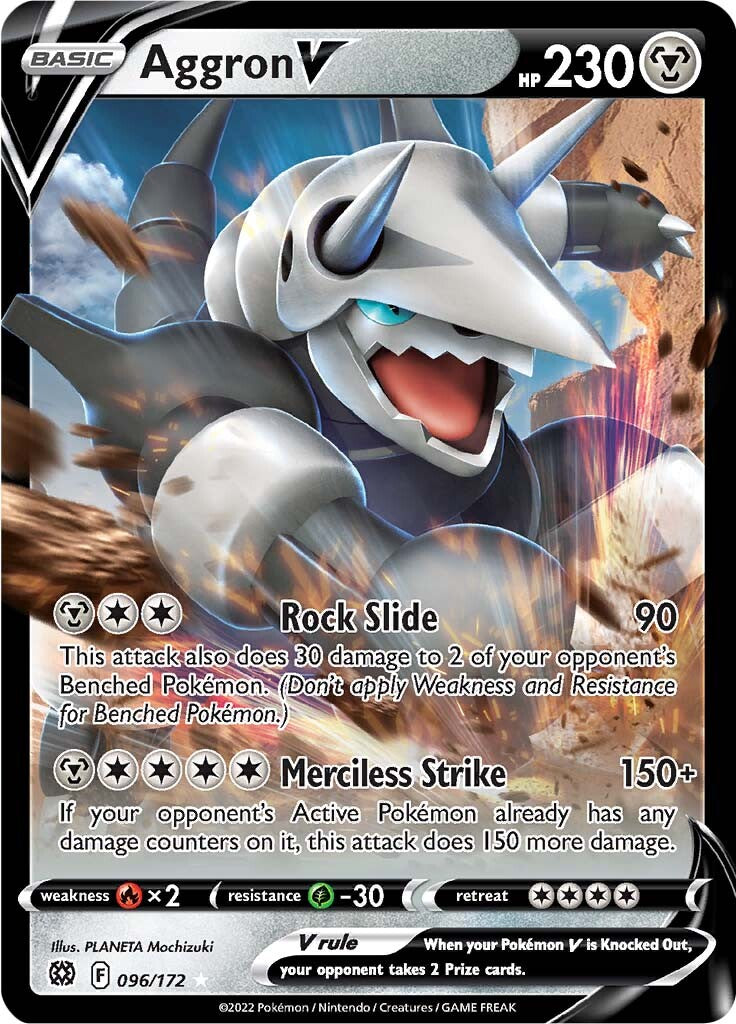 Aggron V (096/172) [Sword & Shield: Brilliant Stars] | Black Swamp Games