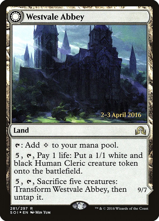 Westvale Abbey // Ormendahl, Profane Prince [Shadows over Innistrad Prerelease Promos] | Black Swamp Games