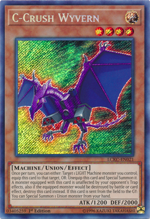 C-Crush Wyvern [LCKC-EN021] Secret Rare | Black Swamp Games