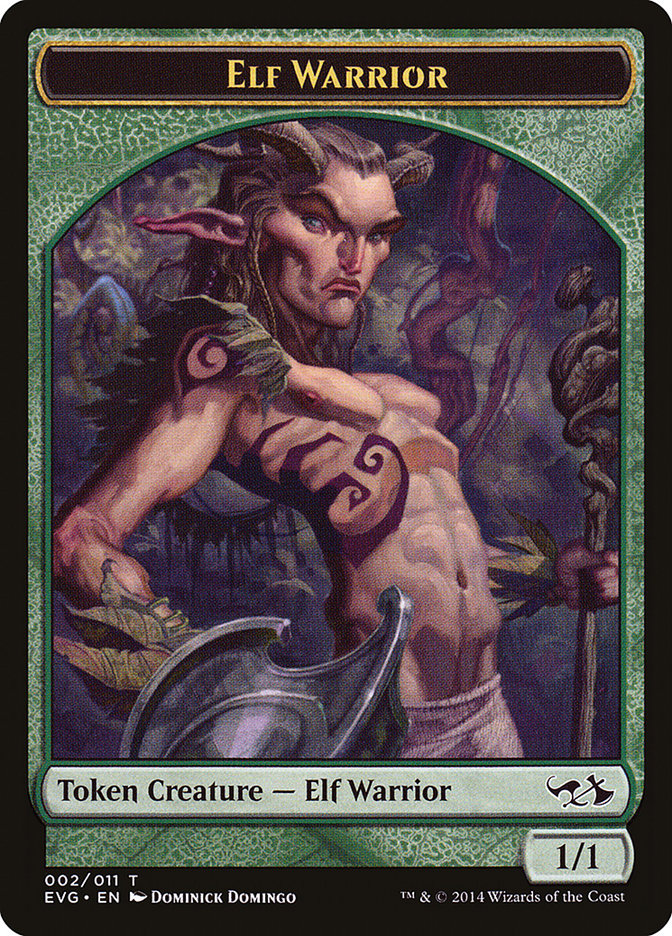 Elf Warrior Token (Elves vs. Goblins) [Duel Decks Anthology Tokens] | Black Swamp Games