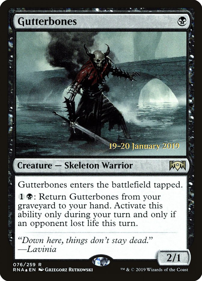 Gutterbones [Ravnica Allegiance Prerelease Promos] | Black Swamp Games