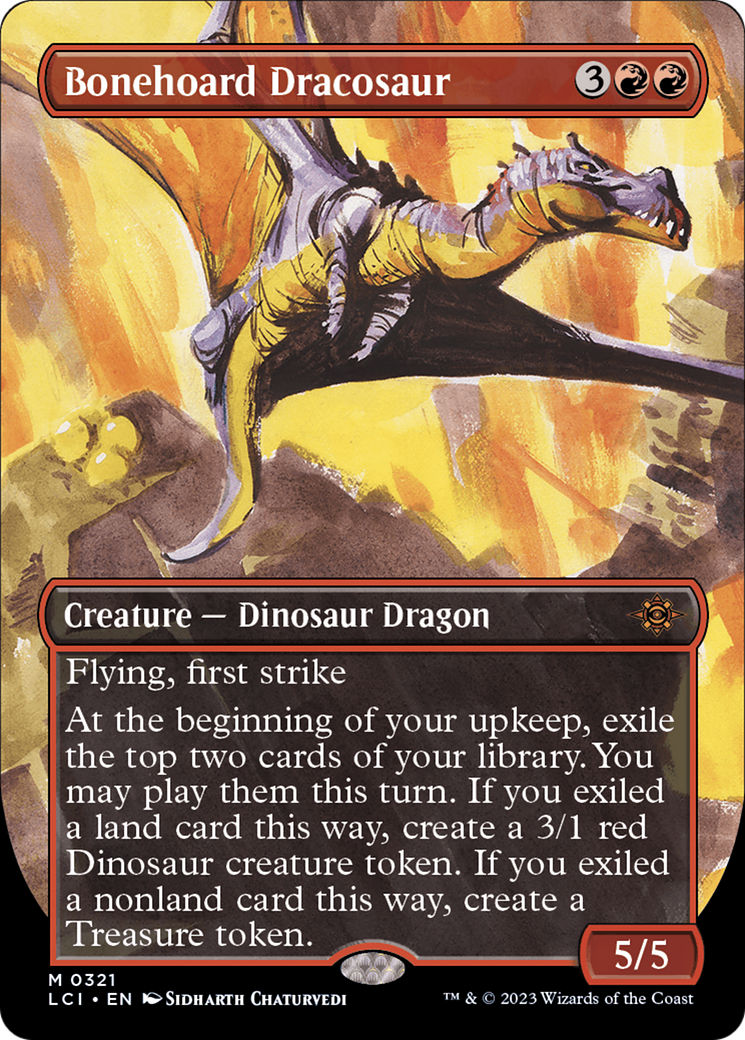 Bonehoard Dracosaur (Borderless) [The Lost Caverns of Ixalan] | Black Swamp Games