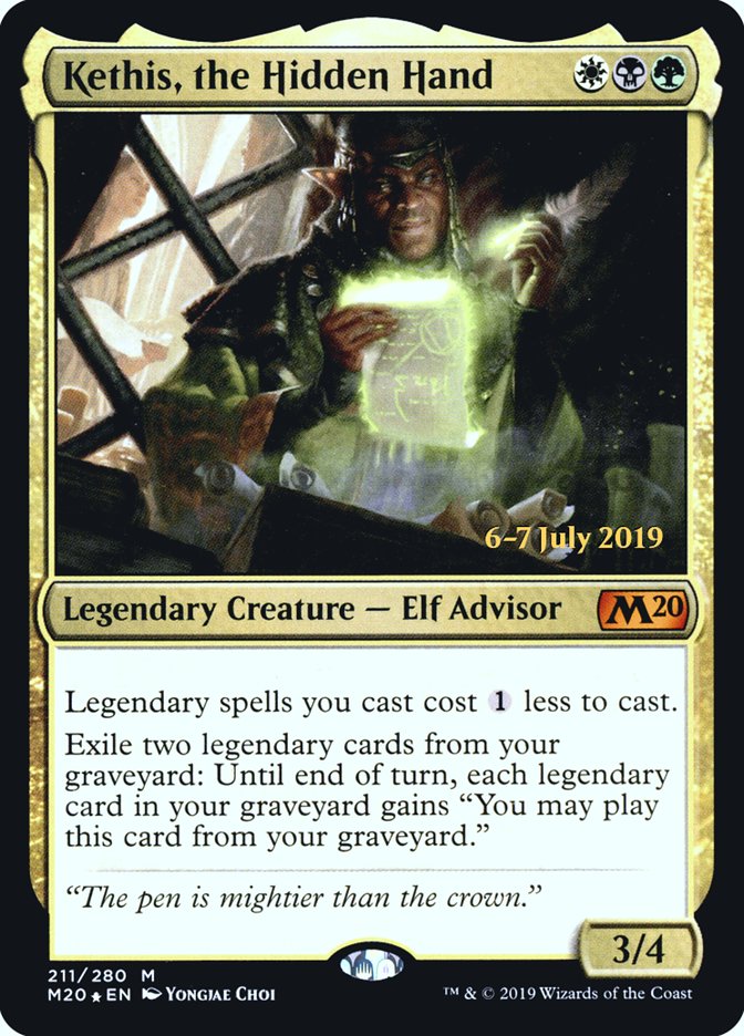 Kethis, the Hidden Hand [Core Set 2020 Prerelease Promos] | Black Swamp Games