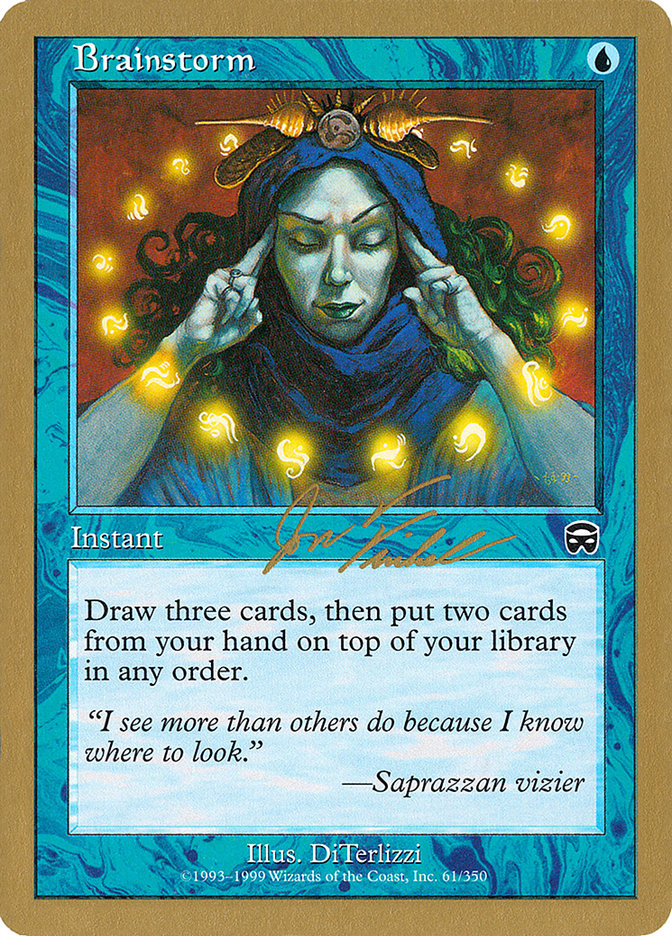 Brainstorm (Jon Finkel) [World Championship Decks 2000] | Black Swamp Games