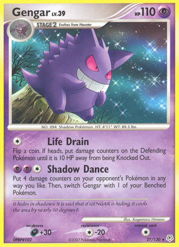 Gengar (27/130) [Diamond & Pearl: Base Set] | Black Swamp Games