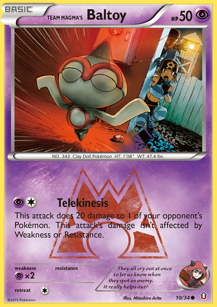 Team Magma's Baltoy (10/34) [XY: Double Crisis] | Black Swamp Games