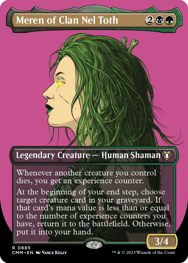 Meren of Clan Nel Toth (Borderless Profile) [Commander Masters] | Black Swamp Games