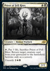 Priest of Fell Rites (Sketch) [Modern Horizons 2] | Black Swamp Games