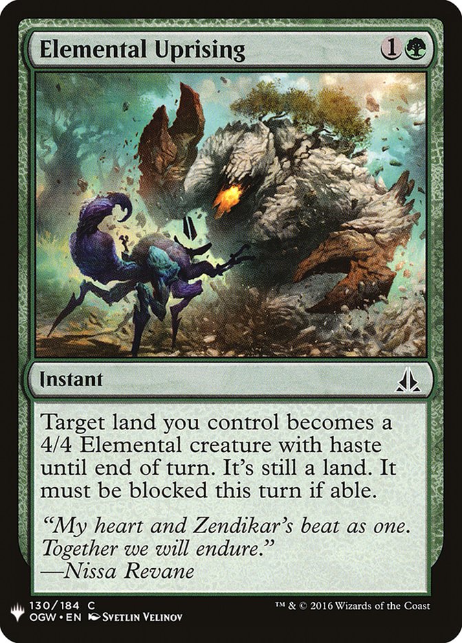 Elemental Uprising [Mystery Booster] | Black Swamp Games
