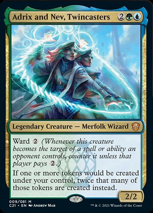 Adrix and Nev, Twincasters [Commander 2021] | Black Swamp Games